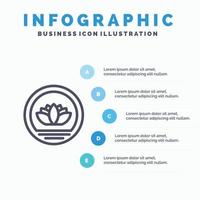 Bangladesch Bangladesch Münze Münzen Liniensymbol mit 5 Schritten Präsentation Infografiken Hintergrund vektor