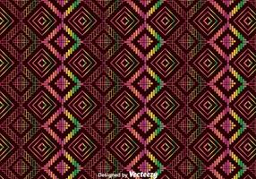 Bunte ethnische Huichol Ornament Muster vektor