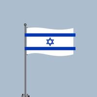 illustration av Israel flagga mall vektor