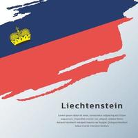 Illustration der liechtensteinischen Flaggenvorlage vektor
