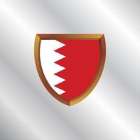 illustration av bahrain flagga mall vektor