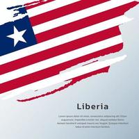 Illustration der Liberia-Flaggenvorlage vektor