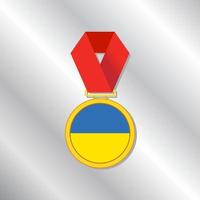 Illustration der ukrainischen Flaggenvorlage vektor