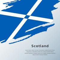 Illustration der schottischen Flaggenvorlage vektor