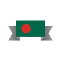 Illustration der Flaggenvorlage von Bangladesch vektor