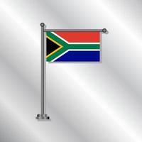 Illustration der südafrikanischen Flaggenvorlage vektor