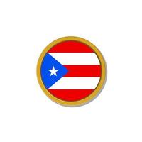 illustration der puerto-rico-flaggenschablone vektor