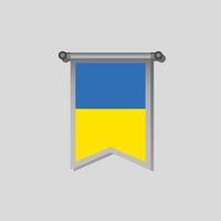 illustration av ukraina flagga mall vektor