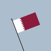 illustration av qatar flagga mall vektor