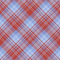 Nahtloses Muster in interessanten roten und dezenten blauen Farben für Plaid, Stoff, Textil, Kleidung, Tischdecke und andere Dinge. Vektorbild. 2 vektor