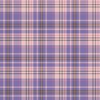 Nahtloses Muster in interessanten violetten, rosa und dunkelgrauen Farben für Plaid, Stoff, Textil, Kleidung, Tischdecke und andere Dinge. Vektorbild. vektor