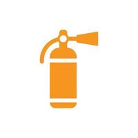 eps10 orange vektor brand eldsläckare abstrakt fast konst ikon isolerat på vit bakgrund. enda brand säkerhet symbol i en enkel platt trendig modern stil för din hemsida design, logotyp, och mobil app