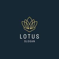 Lotus logotyp ikon designmall vektor