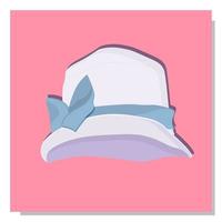 kvinnors barns hatt. sommar hatt för flickor. de epok av konst nouveau kostym. vektor