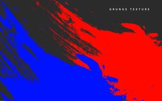Abstract Grunge Textur Pinsel blauen und roten Hintergrund Vektor