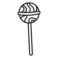 Lollipop-Doodle-Symbol vektor