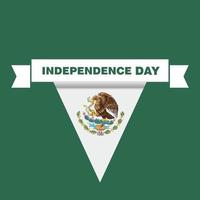 Designvektor zum Unabhängigkeitstag von Mexiko vektor
