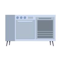 spis apparat kök Utrustning isolerat design ikon vit bakgrund vektor