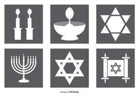 Jewish icon collection vektor