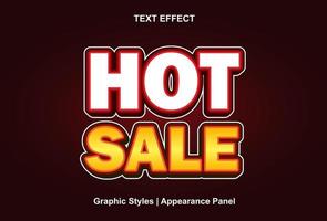 varm försäljning text effekt med 3d stil och redigerbar vektor