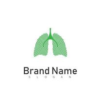 Lungen-Logo-Design-Symbol vektor