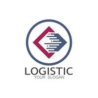 logistik logotyp ikon illustration vektor design distribution symbol leverans av varor ekonomi finansiera