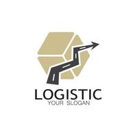 logistik logo symbol illustration vektor design verteilung symbol lieferung von waren wirtschaft finanzen