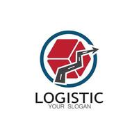 logistik logo symbol illustration vektor design verteilung symbol lieferung von waren wirtschaft finanzen