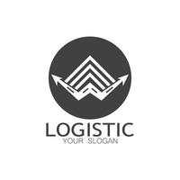 logistik logo symbol illustration vektor design verteilung symbol lieferung von waren wirtschaft finanzen