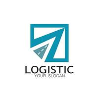 logistik logo symbol illustration vektor design verteilung symbol lieferung von waren wirtschaft finanzen