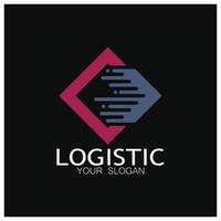 logistik logo symbol illustration vektor design verteilung symbol lieferung von waren wirtschaft finanzen