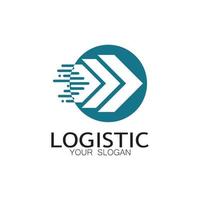 logistik logotyp ikon illustration vektor design distribution symbol leverans av varor ekonomi finansiera