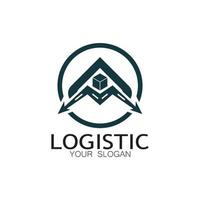 logistik logo symbol illustration vektor design verteilung symbol lieferung von waren wirtschaft finanzen