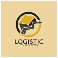 logistik logo symbol illustration vektor design verteilung symbol lieferung von waren wirtschaft finanzen