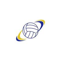 volleyboll logotyp ikon design vektor