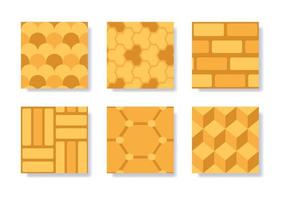 plattor eller stenläggning sömlös mönster av Färg geometrisk mosaik- gata på platt tecknad serie hand teckning mall illustration vektor
