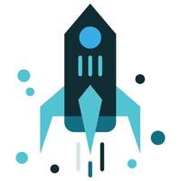 raket lansera ikon för börja företag symbol vektor