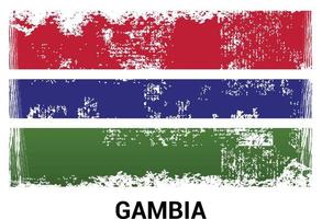 Designvektor der Gambia-Flagge vektor