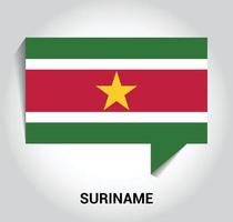 suriname flagga design vektor