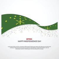 adygea glücklicher unabhängigkeitstag hintergrund vektor