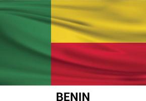 benin flag design vektor