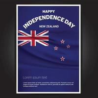 Happy Independence Day Design Kartenvektor mit Flaggen vektor