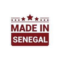 Senegal-Briefmarken-Designvektor vektor