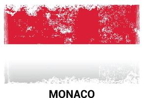 Monaco flaggor design vektor