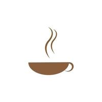 Kaffeetasse Logo Vorlage Vektor Icon - Vektor