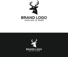 hjort logotyp design vektor