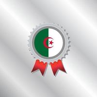 Illustration der Algerien-Flaggenvorlage vektor