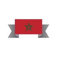 illustration av marocko flagga mall vektor