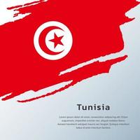 illustration av tunisien flagga mall vektor