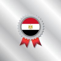 Illustration der ägyptischen Flaggenvorlage vektor